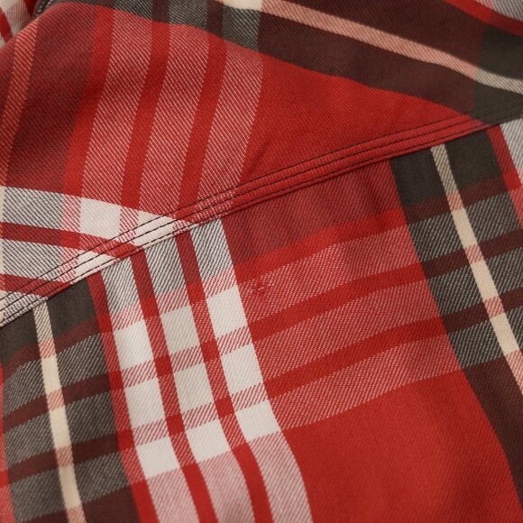 RRL Ralph Lauren Western Plaid Cotton Work Shirt - Picture 10 of 13